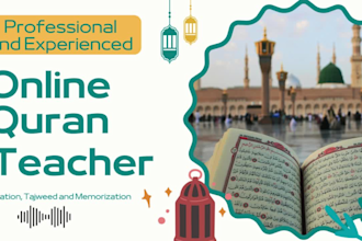 your online quran tutor helping you learn with proper tajweed