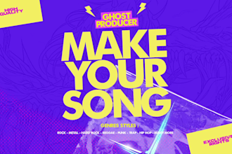 make a song for your lover, friend, wedding or birthday