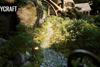 do 3d environment terrain level design 3d game map for games in unity or ue5