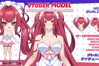 make live2d vtuber models and rigging