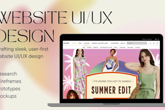 design website UI, UX for you