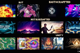 develop custom 2d or 3d games using unity or unreal engine