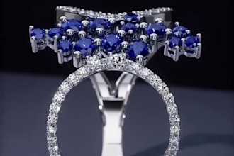 create a realistic 3d jewelry animation 3d cad jewelry design, product animation