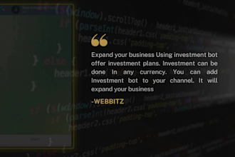 program best telegram investment bot