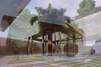 create 3d model and rendering masterplan