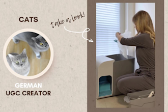 create german ugc videos with my cats