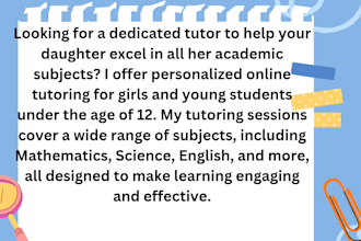 teach girls class 1 to 12 online easily
