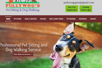design wordpress website for dog walking website pet sitting, pet grooming pets