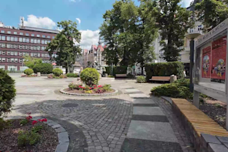 record a walking video of a city
