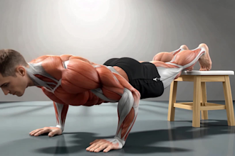 create custom 3d workout animation videos for fitness