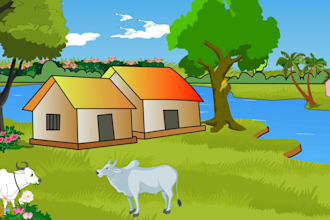 create 2d character animation story