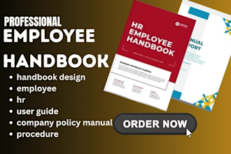 design canva, employee, company, userguide, policy manual, hr procedure handbook