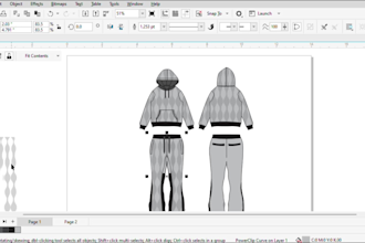 design fashion illustration and fashion design tech pack