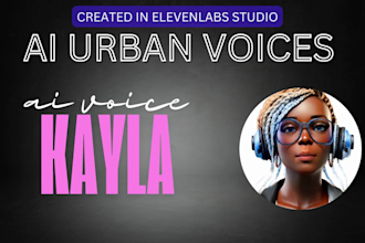 create ai urban character voice over using elevenlabs studio