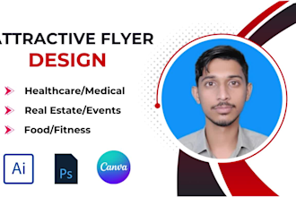 do attractive, real estate, business, event, fitness, food, medical flyer design