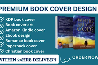 create a premium book cover design, nonfiction book cover, low kdp content cover
