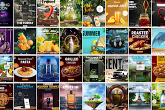 design social media posts product images