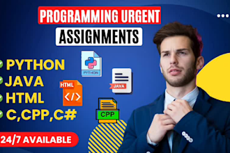do computer science java c cpp c sharp and python programming assignment