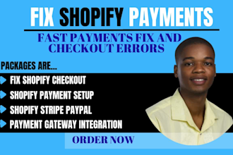 fix shopify payment gateways and checkout errors fast