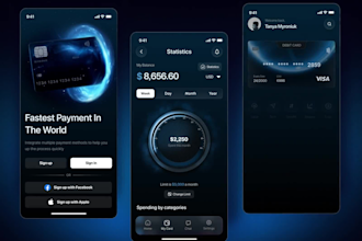 develop fintech app wallet app payement app p2p payment app mobile app figma
