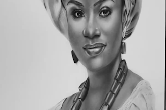 create hyper realistic pencil portraits  from your photos