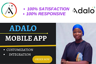 design and develop a custom adalo mobile app