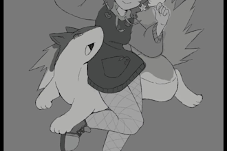 draw you as a pokemon trainer with your pokemon of choice