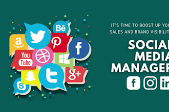 do social media management and posting on daily basis