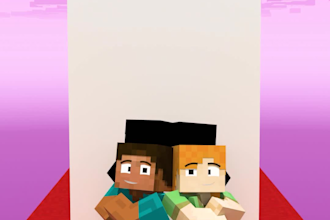 create minecraft animations for youtube shorts, tiktok, reels