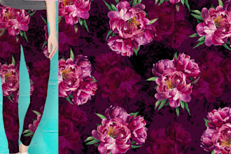 do floral, repeat, leggings, fabric, africans wax or any seamless pattern design