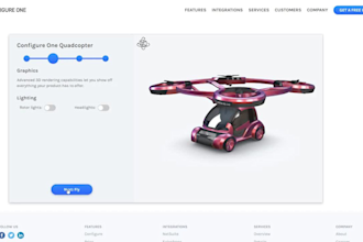 web app 3d product configurator website developer webgl ai saas threejs software