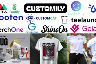 set up shopify customily, teeinblue, shopify etsy print on demand store printify