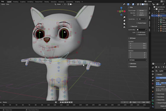 rig 3d character for blender rigging