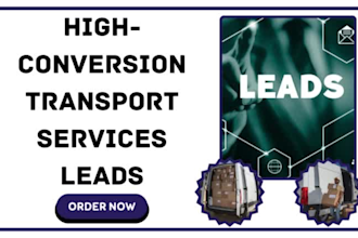 generate freight logistic transportation travel agency car rental movers leads