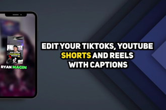 edit tiktoks, youtube shorts and reels with captions