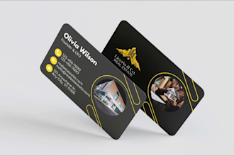 do  professional, luxury business card, visiting card and name card design