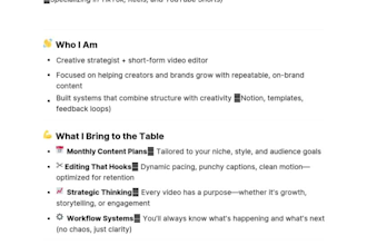 deliver social media content plan with video editing support