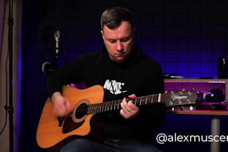 teach you to play guitar, ukulele and piano in online lessons