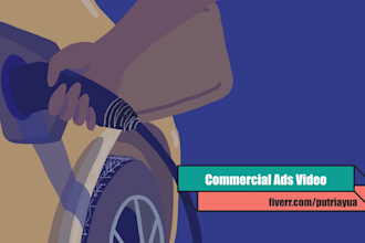 di hand drawn 2d animation for ads and commercial purpose