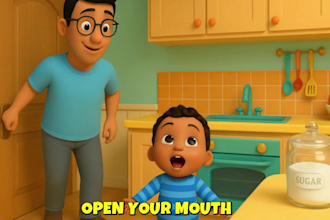 create 3d animation for kids nursery rhymes