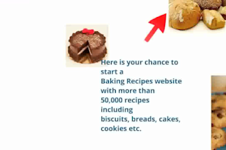 provide a massive Wordpress Database of 50,000+ Baking Recipes