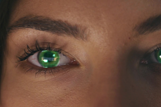 do tech girl hologram logo intro