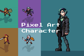 make 2d pixel art character sprite design, illustration, avatar, retro, game art
