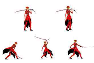 create 2d sprite sheet for game