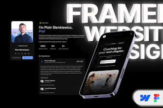 be your framer expert for landing pages websites cms and animation