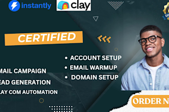 do verified b2b email leads with clay com and instantly ai, lead gen campaign