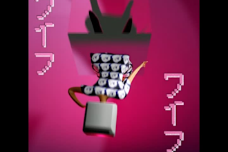 make a video with 3d and mixed media for visualizer advertising and social media