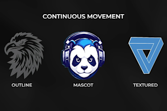 create a 3d logo loop animation for streams and videos