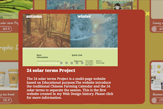 design a one page or website for you