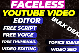be your top 10, faceless youtube video editor
